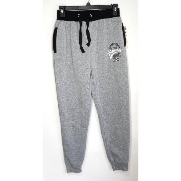Swiss Cross Joggers Gray Black Sweatpants Size Large NWT - Picture 1 of 8